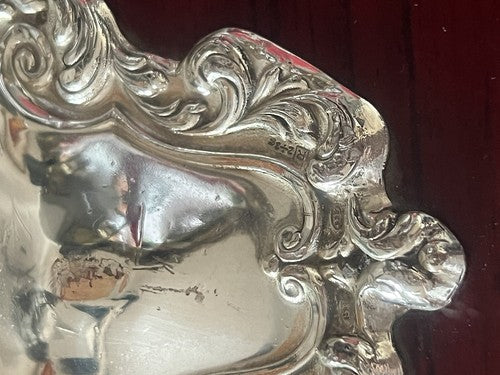 🔴 Portagioie cofanetto ARGENTO 925 legno cofanetto scrigno astuccio 4