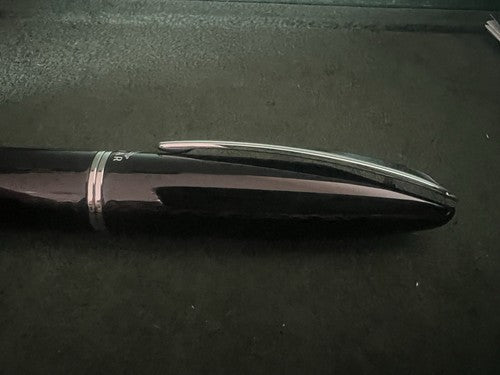 🔴 JAGUAR penna sfera lacca nera profili cromati garanzia ed astucci NUOVA