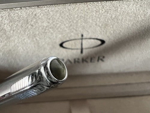 Parker 51 Crayon Mécanique Bijou Noir Chrome Conique Crayon Vintage