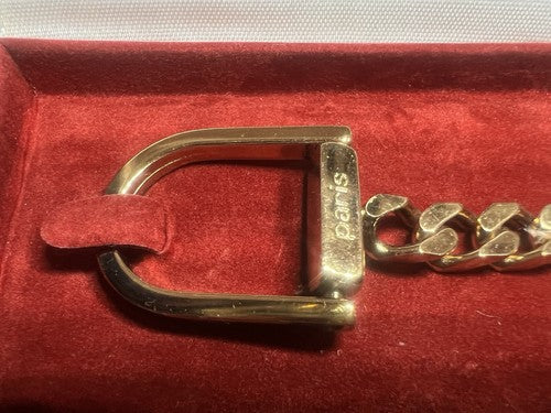 Ungaro Metal Keychain Golden With Case and Certificate Mai Used