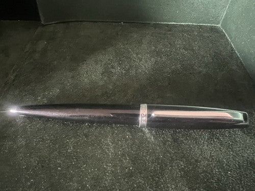 🔴 AURORA penna sfera Style nera con profili cromati scrive