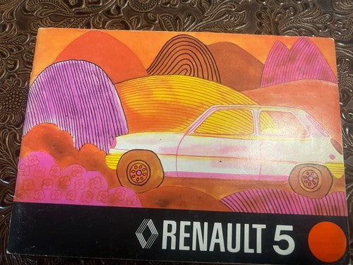Renault 5 Anleitung Auto Verwendung Wartung Vintage Original Ausgabe Ital
