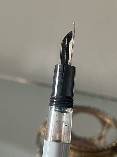🔴 STELLA penna stilografica grigia a PISTONE da restaurare o parti di ricambio