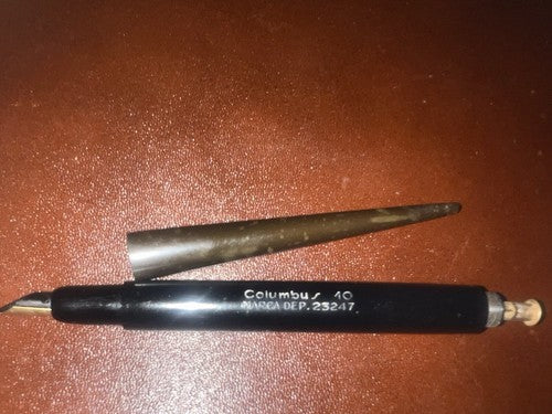 Columbus Pen Fountain Pen 10 Penholder Button Ballpoint Desk Vintage C