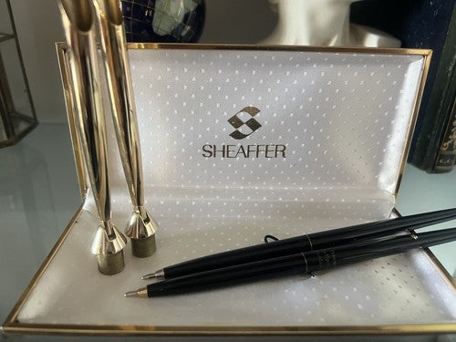 🔴 SHEAFFER penne sfera stilofori DECOR BALLPOINT boccalini supporti scrivania