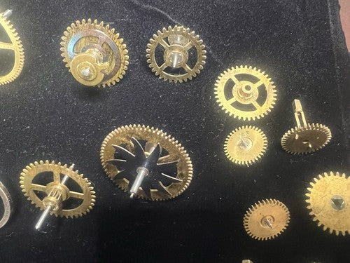 🔴 RUOTA OROLOGIO ingranaggio movimento pignoni a pendolo tavolo lotto 23 pezzi