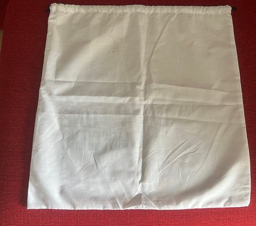 🔴 MOSCHINO sacca borsa anti polvere cotone millerighe con lacci L 49 h 49 cm