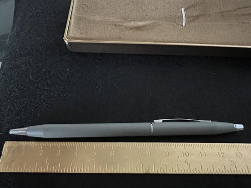 🔴 CROSS penna sfera lacca grigia Classic Century scrive scatola istruzioni F