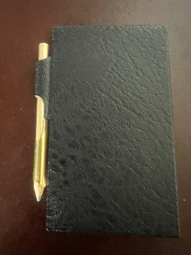 Lion's Club Bloc Notes Or Avec Écusson Et Crayon Vintage L 7 H 11