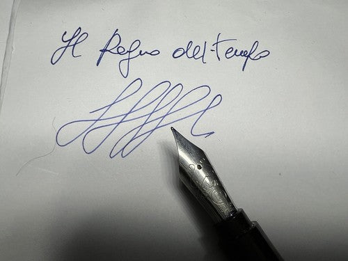 🔴 CHEVIGNON penna stilografica marmorizzata Parigi a cartuccia scrive vintage