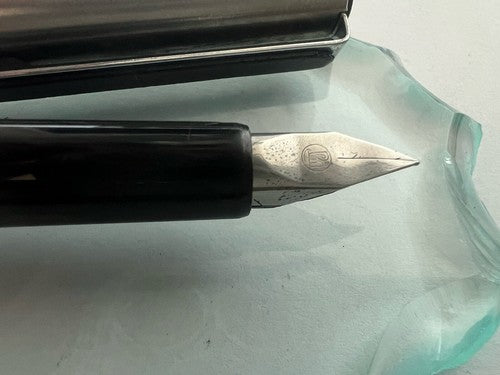 Pelikan Stylo-Plume Stylo à Plume Chrome Clip Noire A Cartouche Écrit Vintage
