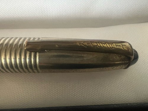 🔴 LIBERTY penna stilografica leva blu cappuccio metallo SCRIVE vintage 1930