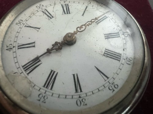 🔴 BEAOCURT pocket watch manual key curved vintage 4.4 cm 