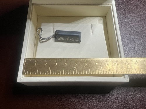 🔴 SALVINI scatola orecchini gioiello custodia astuccio con talloncino
