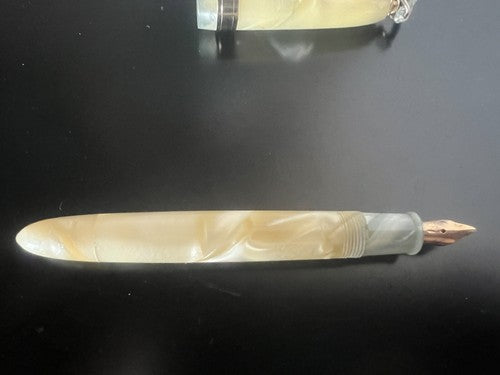 🔴 STILNOVA penna stilografica effetto madreperla pennino ORO scrive vintage