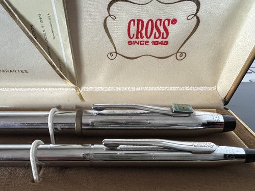 Cross Penne Sphère Stratifié Chrome Vintage De Démonter 2 Penne