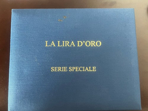 🔴 LA LIRA D'ORO scatola moneta con diamante astuccio custodia GARANZIA