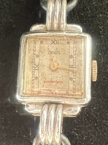 Venus Montre Remontage Manuel Femme Étui Miniature Bracelet Ceinture Vintage