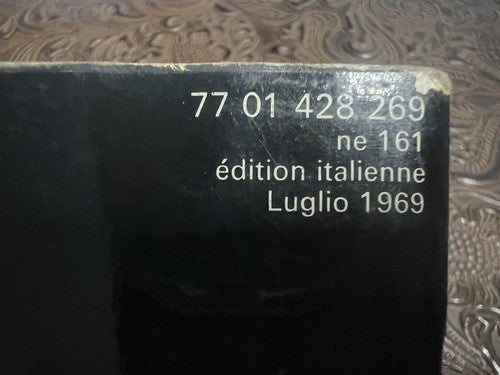 Renault 4 Livret Voiture Utilization Entretien Langue Italien Original Cru 69 