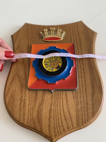 🔴 MILITARY CREST wooden shield 3 Cerimant Maintenance Supply Center 