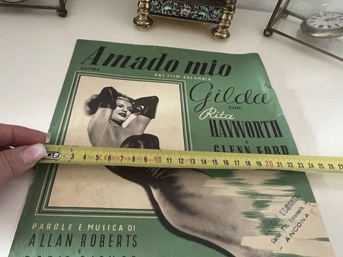 🔴 GILDA RITA HAYWOERTH Meine Partitur, Roberts, Fisher Mailand 1947 