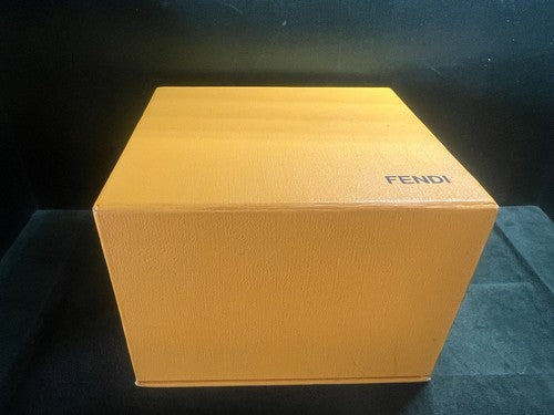 🔴 FENDI orologio uomo donna placcato oro 400J al quarzo zaffiro cabouchon 37 mm