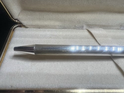 🔴 COLUMBUS penna sfera corpo ARGENTO 925 MASSICCIO con astuccio e garanzia 4