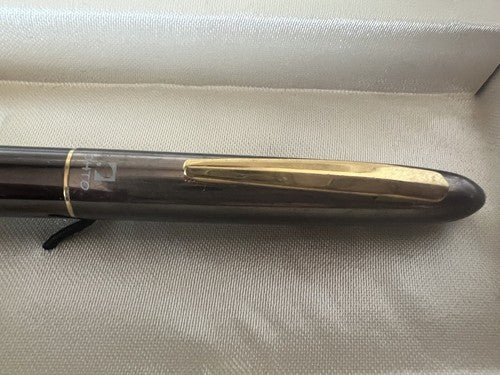 🔴 OHTO penna sfera roller lacca canna di fucile profili dorati scrive