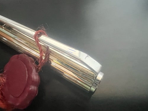 🔴 CIESSE penna sfera cromata con sigillo ed astuccio scrive VINTAGE