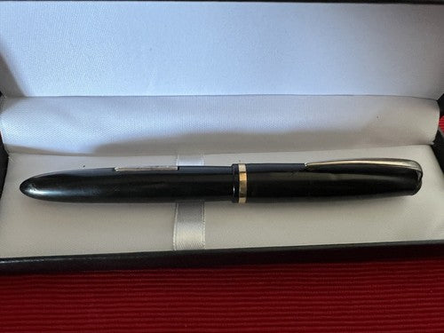 🔴 EXCELSIOR penna stilografica nera meccanismo a leva scrive vintage del 1920