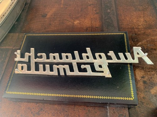 Armes Autobianchi Primevère Voiture Emblème Écrit Logo Plaque Métal A 