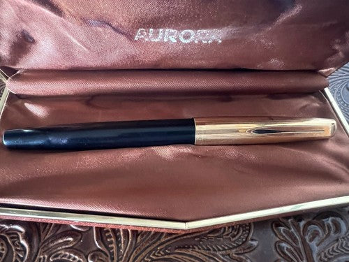 Aurora Stylo-Plume Stylo à Plume Duo Cart Cinzano Or Écrit Vintage Et