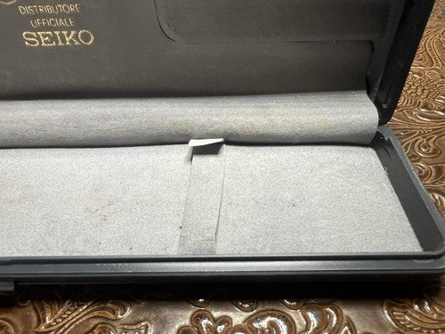 🔴 SEIKO box scatola orologio cofanetto custodia floccato fermi vintage