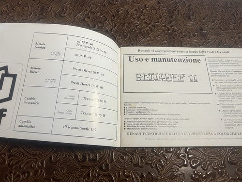 RENAULT 11 Vintage Gebrauchs- und Wartungshandbuch ORIGINAL Italienisch 