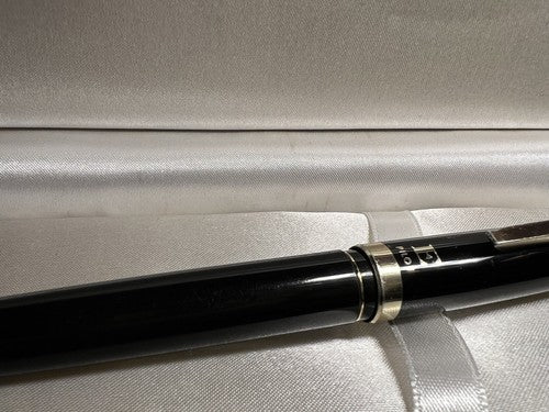 🔴 PILOT E penna stilografica nera pennino ORO 14 KT a cartuccia vintage 1970