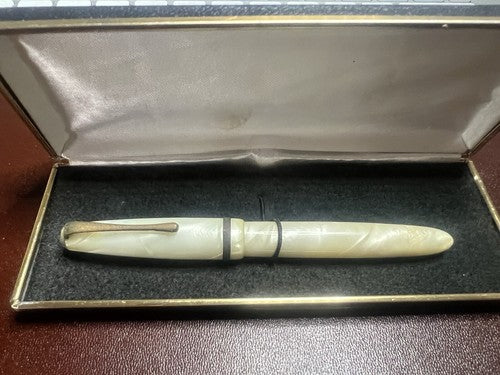 Stilnova Stylo-Plume Stylo à Plume Effet Nacre Stylo Plume Or 14 Écrit Vintage