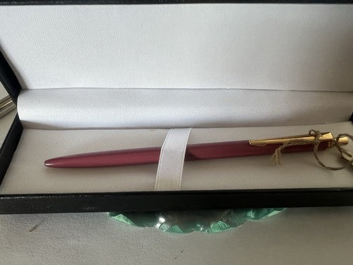 🔴 MONTEGRAPPA penna sfera lacca ROSA pulsante a scatto scrive vintage