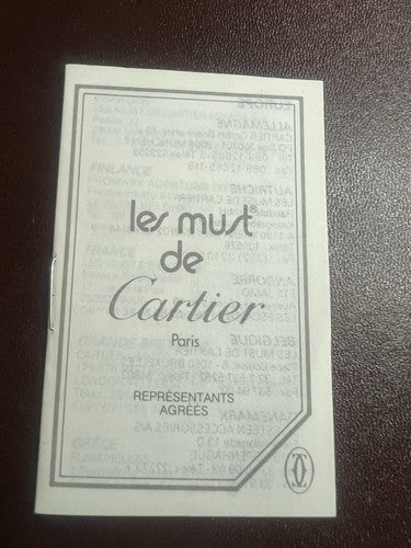 🔴 CARTIER istruzioni pendulette da viaggio con libretto e centri di assistenza
