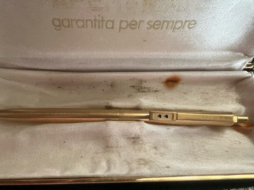 Papermate Pen Sphere Gold Marking with Box Trayvou Pubblicitaria Vintage