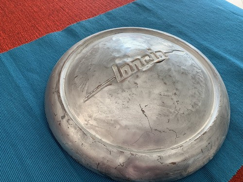 Red Lancia B 20 24 Wheel Hubcaps Metal Original Vintage For Cars