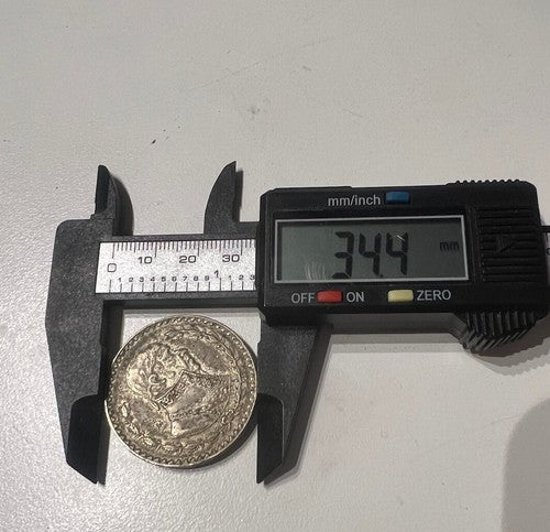 🔴 Moneta ARGENTO MESSICANA 1 peso del 1957 bordo inciso con patina originale