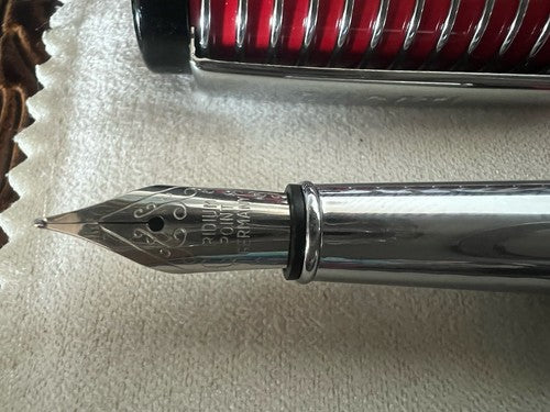 🔴 DUCATI penna stilografica lacca rossa Performance FP DUC4703 porta penne NOS