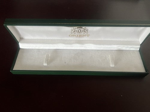 🔴 ORIENT box scatola orologio polso verde cofanetto custodia astuccio