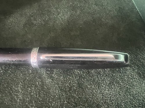 🔴 AURORA penna sfera Style nera con profili cromati scrive