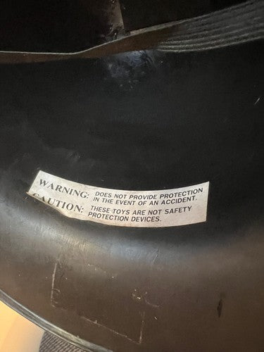 Police Office Casque Elmo Jouet Plastique Anglais Vintage