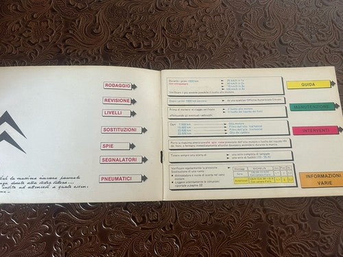 Citroen Visa Special club Booklet Car Use Maintenance Original Vintage 80