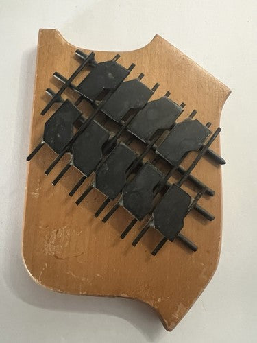 🔴 Crest CAVALLERIA TRUPPE MECCANIZZATA CORAZZATA scudo legno metallo h 15