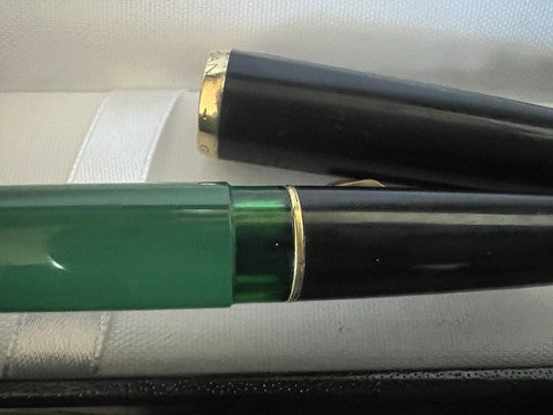 Pelikan Stylo-Plume Stylo zu Plume Vert Noire MK10 Piston Écrit Capot Lésion 2 