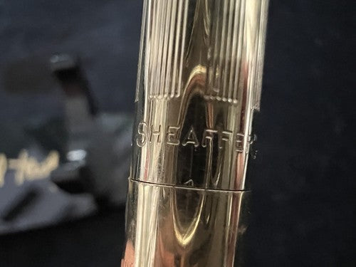 SHEAFFER'S Crayon Mécanique 834 Plaqué Et Ciselé Guillocchè Vintage