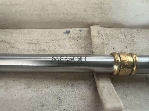 Aurora Stylo-Plume Sphère Magellano Chrome Profils Doré Publicité Boîte A